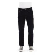 Straight Jeans Baldinini , Blue , Heren