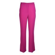 Viscose Palazzo Broek met Zijdelingse Spleten - Amethist Jucca , Pink ...