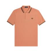 Twin Tipped Polo Shirt Fred Perry , Orange , Heren