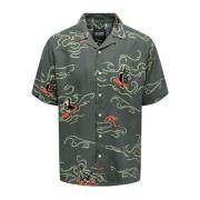 Only Sons Mens Shirt Only & Sons , Green , Heren
