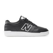 Lage leren sneakers - Zwart New Balance , Black , Heren