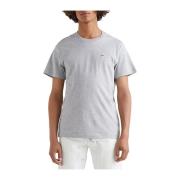 Klassiek Katoenen T-shirt voor Mannen Tommy Jeans , Gray , Heren