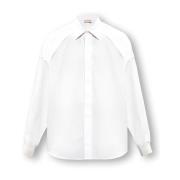 Overhemd met verborgen knoopsluiting Alexander McQueen , White , Heren