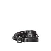 Veelzijdige Rockstud Riem Valentino , Black , Dames