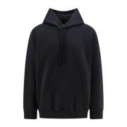 Oversized Katoenmix Sweatshirt MM6 Maison Margiela , Black , Heren