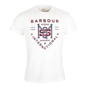 SMQ Jet T-Shirt Whisper White Barbour , White , Heren