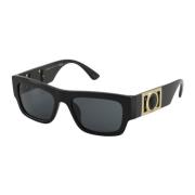 Zwarte Slimme Zonnebril Versace , Black , Unisex