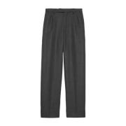 Grijze Cashmere Broek met Rechte Pijpen Gucci , Gray , Heren