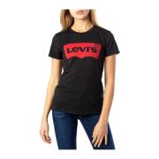 Dames T-shirt Herfst/Winter Levi's , Black , Dames