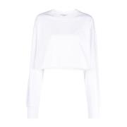 S-Wave Cropped Sweatshirt Stella McCartney , White , Dames