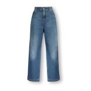 High-rise jeans Alexander McQueen , Blue , Dames
