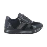 Zwarte Damessneakers - Stijlvol en Comfortabel Remonte , Black , Dames