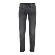 Zwarte denim jeans Pierre Cardin , Black , Heren