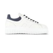 Blauwe H-Stripes Sneakers Hogan , Blue , Heren