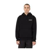 Zachte Geborstelde Katoenen Hoodie Dickies , Black , Heren