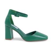 Groene Enkelbandpomp met 7 cm hak 19v69 Italia , Green , Dames