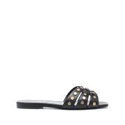 Sliders Saint Laurent , Black , Dames