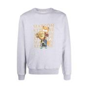 Fox Champion Sweatshirt Maison Kitsuné , Gray , Heren