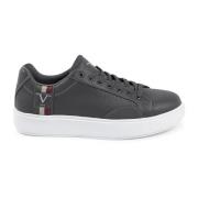 Grijze Synthetisch Leren Sneaker 19v69 Italia , Gray , Heren