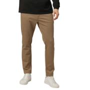 Slim Fit Milan Jersey Broek Clean Cut , Beige , Heren