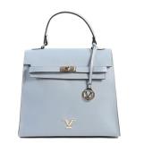 Lichtblauwe Leren Handtas 19v69 Italia , Blue , Dames