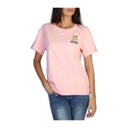 Lente/Zomer Dames T-shirt Moschino , Pink , Dames