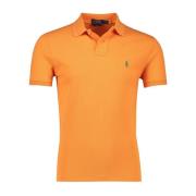 Oranje Polo Shirt, Korte Mouw, Slim Fit Ralph Lauren , Orange , Heren