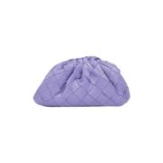 Pre-owned Leather pouches Bottega Veneta Vintage , Purple , Dames