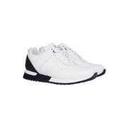 Full Leather Sneakers Heren Wit/Zwart My Brand , White , Dames