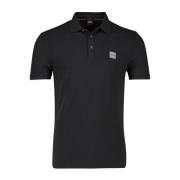 Zwarte polo met korte mouwen Hugo Boss , Black , Heren