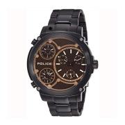 Stijlvolle Analoge Multi-Functionele Horloge Police , Black , Heren