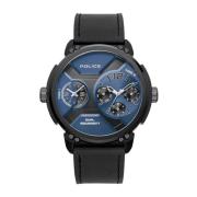 Stijlvol Dual Time Horloge Police , Black , Heren