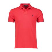 Rode Polo T-shirt met Korte Mouwen Ralph Lauren , Red , Heren