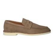 Taupe Suède Loafer Instappers Blackstone , Brown , Heren