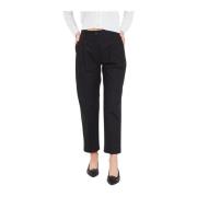 Hoge Taille Slim Fit Blauwe Broek Nine In The Morning , Black , Dames