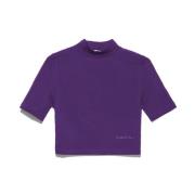 Paarse Crop Top voor Vrouwen Hinnominate , Purple , Dames