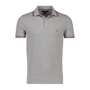 Grijze poloshirt met korte mouw Tommy Hilfiger , Gray , Heren