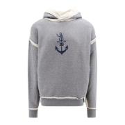 Italiaanse Katoen Kasjmier Sweatshirt Dolce & Gabbana , Gray , Heren