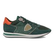 Groene lage top sneakers Philippe Model , Green , Heren