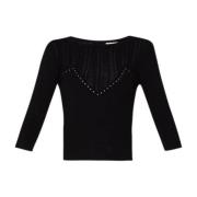 Dames Top met Transparante Inzetstukken Liu Jo , Black , Dames