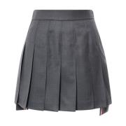 Grijze Wollen Rok met Asymmetrische Onderkant Thom Browne , Gray , Dam...