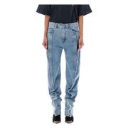 Blauwe Denim Jeans met Banaan Detail Y/Project , Blue , Dames