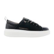 Zwarte vegan leren sneakers Alexander Smith , Black , Dames