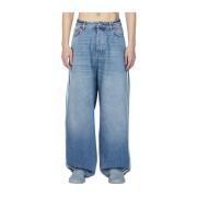 Loose-fit Denim Baggy Jeans Balenciaga , Blue , Heren