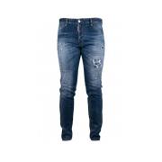 Cool Guy Blauwe Stretch Jeans Dsquared2 , Blue , Heren