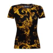 Katoenen T-shirt Versace Jeans Couture , Multicolor , Dames