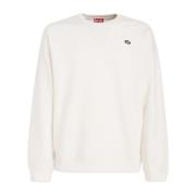 Stijlvol Comfort Sweatshirt Diesel , White , Heren