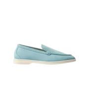 Ludovica Storm Suede Loafers Scarosso , Blue , Dames