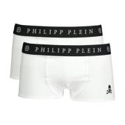 Stijlvolle elastische boxershort set (2 stuks) Philipp Plein , White ,...
