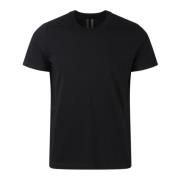 Zwarte korte level T-shirt Rick Owens , Black , Heren
